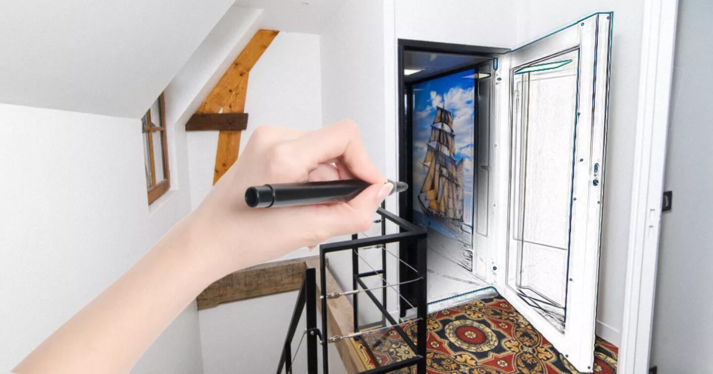 douche italienne cuisine ascenseur